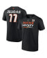 Фото #1 товара Men's Trevor Zegras Black Anaheim Ducks Authentic Pro Prime Name and Number T-shirt