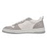 Фото #3 товара Vintage Havana Gadol Perforated Lace Up Womens Grey, White Sneakers Casual Shoe