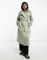 Фото #8 товара ASOS DESIGN longline trench coat in light khaki