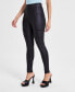 Фото #8 товара Women's Coated Zipper-Pocket Leggings, Created for Macy's