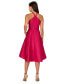 ფოტო #2 პროდუქტის Women's High -Low Mikado Sleeveless Dress