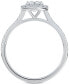 ფოტო #4 პროდუქტის Diamond Halo Engagement Ring (1 ct. t.w.) in 14K White Gold