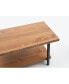 Фото #2 товара Furnish Home Store Berlin 39" Solid Wood Rustic Coffee Cocktail Table For Living Rooms With Shelf