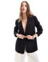 ASOS DESIGN single breasted blazer in black Черный, S - EU 36-38 - фото #3