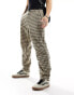 Фото #1 товара ASOS DESIGN oversized cargo trousers in check print