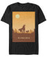 Фото #1 товара Star Wars The Mandalorian Sunset Poster Short Sleeve Men's T-shirt