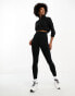 ASOS 4505 Tall Icon running tie waist gym legging with phone pocket in black