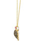 ფოტო #4 პროდუქტის Diamond (3/8 ct. t.w.) & Passion Ruby (1/20 ct. t.w.) Turtle Pendant Necklace in 14k Gold, 18" + 2" extender