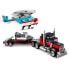 LEGO Platform Truck With Helicopter Construction Game
