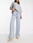 Фото #5 товара ASOS DESIGN lightweight dad jeans with split in blue