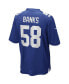 Men's Carl Banks Royal New York Giants Game Retired Player Jersey