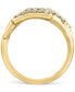 Фото #4 товара EFFY® Diamond Multirow Openwork Statement Ring (3/8 ct. t.w.) in 14k Gold