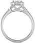 ფოტო #3 პროდუქტის Certified Diamond Pear Halo Engagement Ring (1 ct. t.w.) in 14k White Gold Featuring Diamonds from De Beers Code of Origin, Created for Macy's