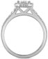 Фото #3 товара Certified Diamond Pear Halo Engagement Ring (1 ct. t.w.) in 14k White Gold Featuring Diamonds from De Beers Code of Origin, Created for Macy's