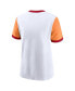 Women's White/Orange Tampa Bay Buccaneers Rewind Ringer T-Shirt