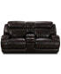Фото #7 товара CLOSEOUT! Daventry 97" 3-Pc. Leather Sectional Sofa With 2 Power Recliners, Power Headrests, Console And USB Power Outlet