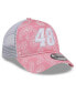 Men's Pink Alex Bowman 9FORTY A-Frame Trucker Paisley Adjustable Hat