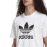 Футболка adidas Мужская с крупным логотипом Trefoil Белый, L - фото #6