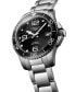 ფოტო #1 პროდუქტის Unisex Swiss Automatic HydroConquest Stainless Steel Bracelet Watch 39mm