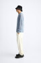 Faded cotton - linen trousers