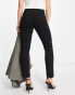 Фото #4 товара Mango tailored slim leg trousers in black