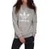 Толстовка adidas Originals Trefoil Crew Sweatshirt Серо-белый, S - фото #2