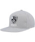 Фото #4 товара Men's Gray Brooklyn Nets Side Core 2.0 Snapback Hat