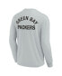 Фото #3 товара Men's and Women's Gray Green Bay Packers Super Soft Long Sleeve T-shirt