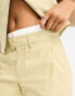 Pull&Bear – Elegante Hose in Beige mit Boxershorts-Bund, Kombiteil