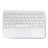 Wireless keyboard with touchpad - white 10" - Bluetooth 3.0