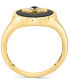 ფოტო #4 პროდუქტის EFFY® Onyx, Sapphire (1/20 ct. t.w.) & Diamond Accent Evil Eye Ring in 14k Gold