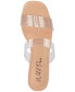 Фото #5 товара Zandria Two-Piece Clear Vinyl Dress Sandals, Created for Macy's