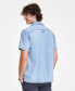 Фото #3 товара Men's Clean Wash Short Sleeve Button-Front Shirt, Created for Macy's