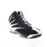 Фото #4 товара Reebok The Blast Mens Black Leather Lace Up Athletic Basketball Shoes