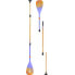 Фото #1 товара AZTRON Phase Bamboo Carbon Paddle Surf Paddles 3 Sections