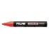 MILAN Display Box 12 Fluoglass Markers Chisel Tip 2 4 mm Red Colour