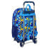 School Rucksack with Wheels Sonic Speed Blue 33 x 42 x 14 cm