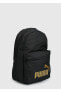 Фото #4 товара Phase Backpack Puma Black-Golden Lo Siyah Unısex Sırt Çantası 07994303