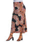 Фото #3 товара Plus Size Paisley Fold Over Maxi Skirt