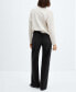 ფოტო #2 პროდუქტის Women's Wide Leg Mid-Rise Jeans