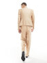 ASOS DESIGN straight safari suit trouser in gold