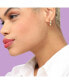 ფოტო #3 პროდუქტის Women's Small Chunky Hoop Earrings