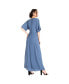 Фото #2 товара Women's Kimono Maxi Wrap Dress