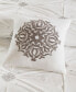 Фото #3 товара Malia Embroidered Cotton 4-Pc. Duvet Cover Set, Full/Queen