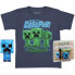 Фото #1 товара FUNKO POP And Short Sleeve T-Shirt Minecraft Creeper Refurbished