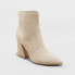 Women's Cullen Ankle Boots - A New Day Taupe 9.5