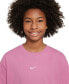 Big Girls Sportswear Essential Cotton Swoosh Logo T-Shirt