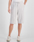 ფოტო #1 პროდუქტის Women's Mid Rise Sweatpant Bermuda Shorts, Created for Macy's