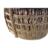Набор корзин DKD Home Decor Натуральный Лиловый Морская трава Тропический 39 x 39 x 41 cm 3 Предметы
