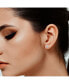 Flow Flare 14k Yellow Gold 0.26 cttw Certified Natural Diamond Stud Earring for Men/Women Screw Back